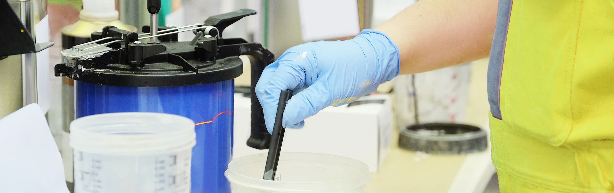 A banner image reflecting the title of the page: paints & coatings